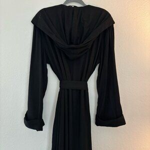 Elegant Turkish Muslin Cotton (L) Hooded / Belted Lounge or Ceremonial Robe